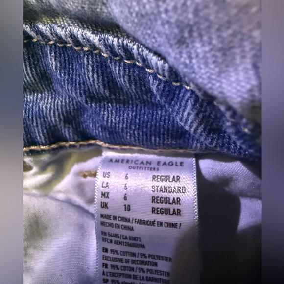 American Eagle Outfitters Blue Denim overalls sz6 - Picture 4 of 5